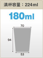 teʁF224ml 180ml